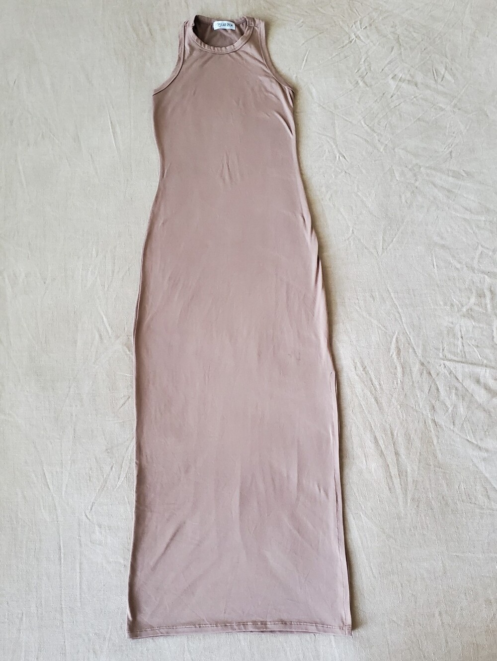Popular 21 High Neck Bodycon Maxi Dress Medium